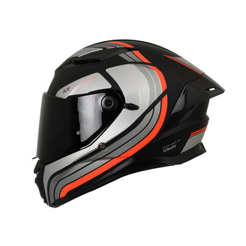 CASCO INTEGRAL SPARTAN PANTHER SV TRIBUTE B5 NEGRO+GRIS+NARANJA